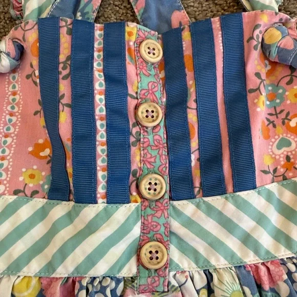 Matilda Jane Pink and Blue Floral Dress - Picture 3 of 8